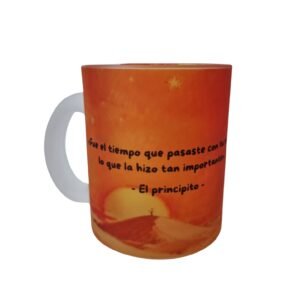 Alternative view of Taza El principito y la rosa